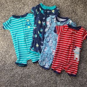 Shorts zip-up rompers